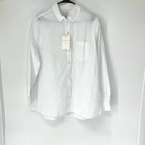 Dapper Boi Classic White Button Down mens Shirt 2XL